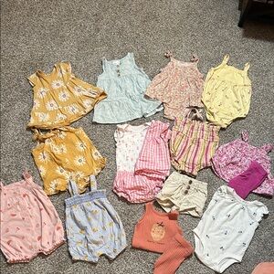Various brands- baby girl summer clothing bundle